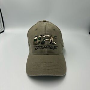 Vintage 2006 UFC Camo Logo Hat Bio-Domes Headgear One Size